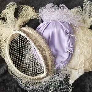Vintage hats and head piece bundle